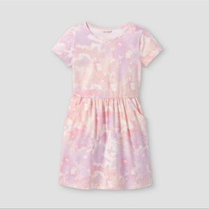 Girls' Printed Short Sleeve Knit Dress - Cat & Jack